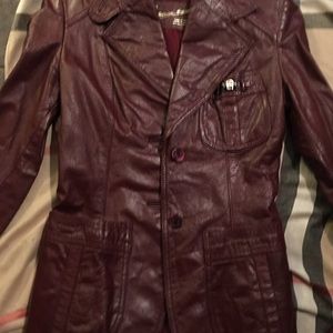 Vintage Etienne Aigner leather blazer